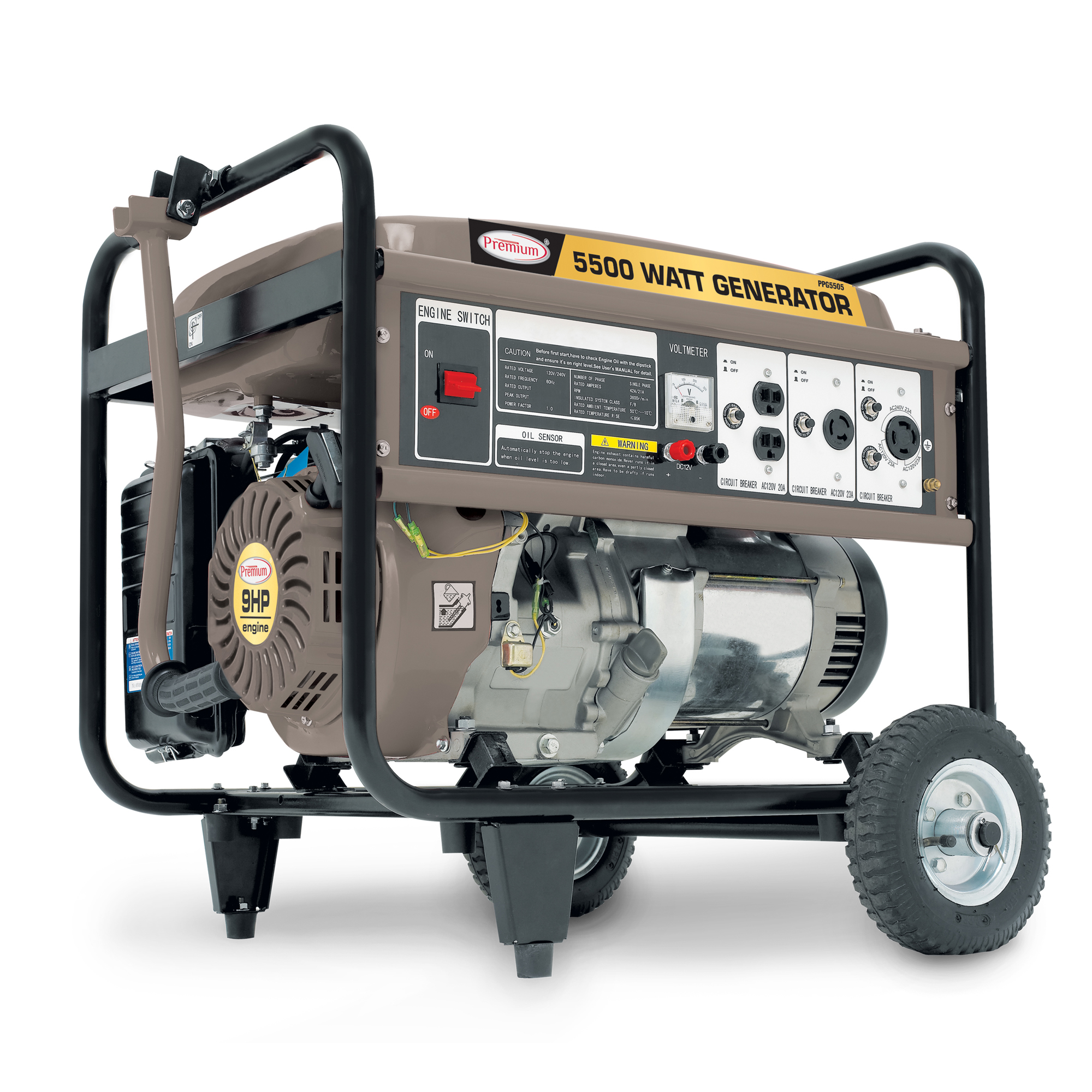Premium Appliances 5,500W Portable Power Generator