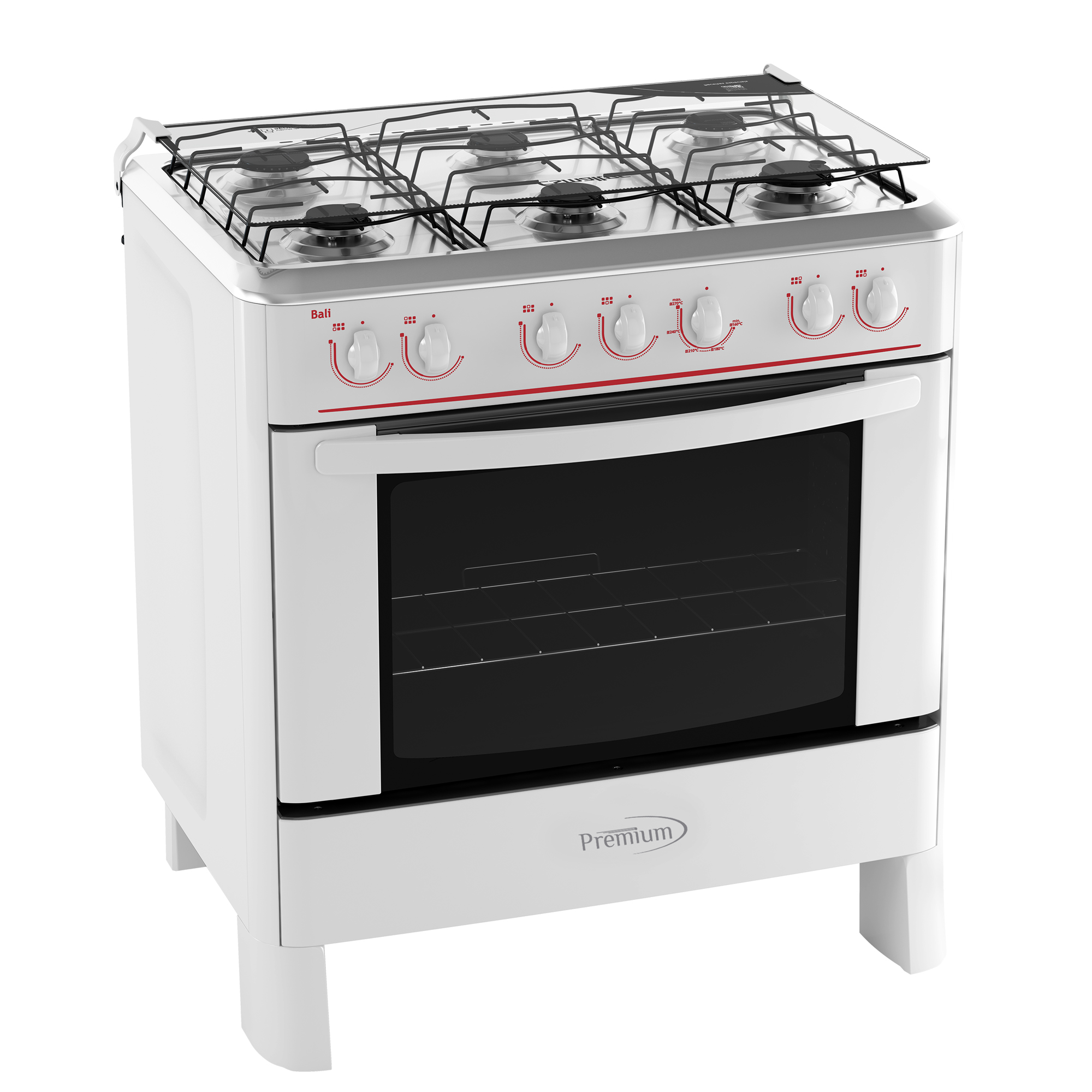 Premium Appliances - 6 Burners Gas Stove 30 Inches